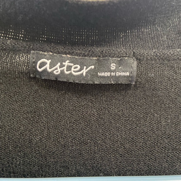 Astr argyle cardigan black womens size small - Picture 2 of 4